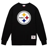 Sweat-shirt en molleton basique noir Mitchell & Ness pour homme des Pittsburgh Steelers