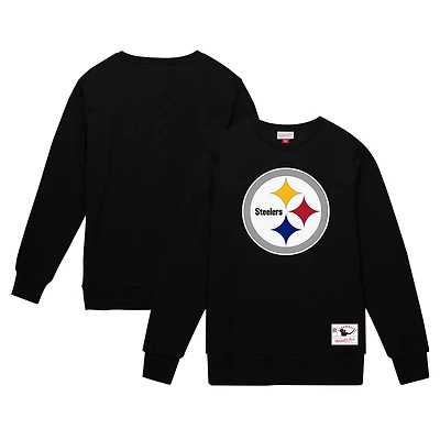Sweat-shirt en molleton basique noir Mitchell & Ness pour homme des Pittsburgh Steelers