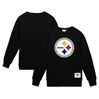 Sweat-shirt en molleton basique noir Mitchell & Ness pour homme des Pittsburgh Steelers