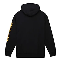 Men's Mitchell & Ness Black Pittsburgh Steelers Gridiron Classics Big Face 7.0 Pullover Hoodie