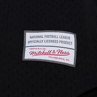 Maillot de mode Mitchell & Ness noir pour homme, modèle Pittsburgh Steelers Head Coach, en maille et à boutons.