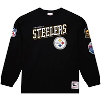 T-shirt à manches longues noir Mitchell & Ness pour homme