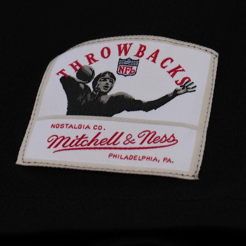 T-shirt à manches longues noir Mitchell & Ness pour homme