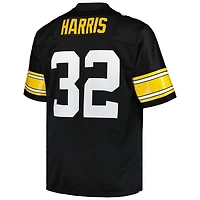 Maillot de joueur retraité Mitchell & Ness Franco Harris noir Pittsburgh Steelers Big Tall 1976 Legacy pour hommes