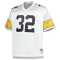 Mitchell & Ness Franco Harris blanc Pittsburgh Steelers Big Tall 1976 réplique de joueur retraité maillot pour hommes