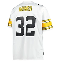 Mitchell & Ness Franco Harris blanc Pittsburgh Steelers Big Tall 1976 réplique de joueur retraité maillot pour hommes