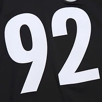 Maillot réplique Mitchell & Ness James Harrison noir Pittsburgh Steelers Legacy pour hommes