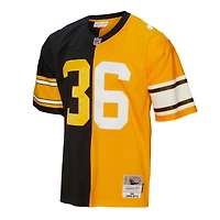 Maillot Mitchell & Ness Jerome Bettis pour hommes, noir/or, réplique des Steelers de Pittsburgh 1996 Split Legacy Replica