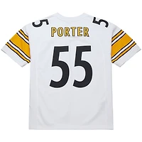 Men's Mitchell & Ness Joey Porter White Pittsburgh Steelers 2005 Authentic Throwback Retired Player Jersey
