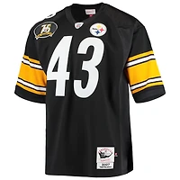 Men's Mitchell & Ness Troy Polamalu Black Pittsburgh Steelers Authentic Throwback Retired Player Jersey