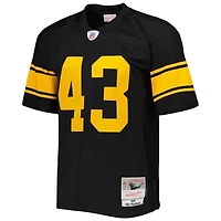 Men's Mitchell & Ness Troy Polamalu Black Pittsburgh Steelers Legacy Replica Jersey