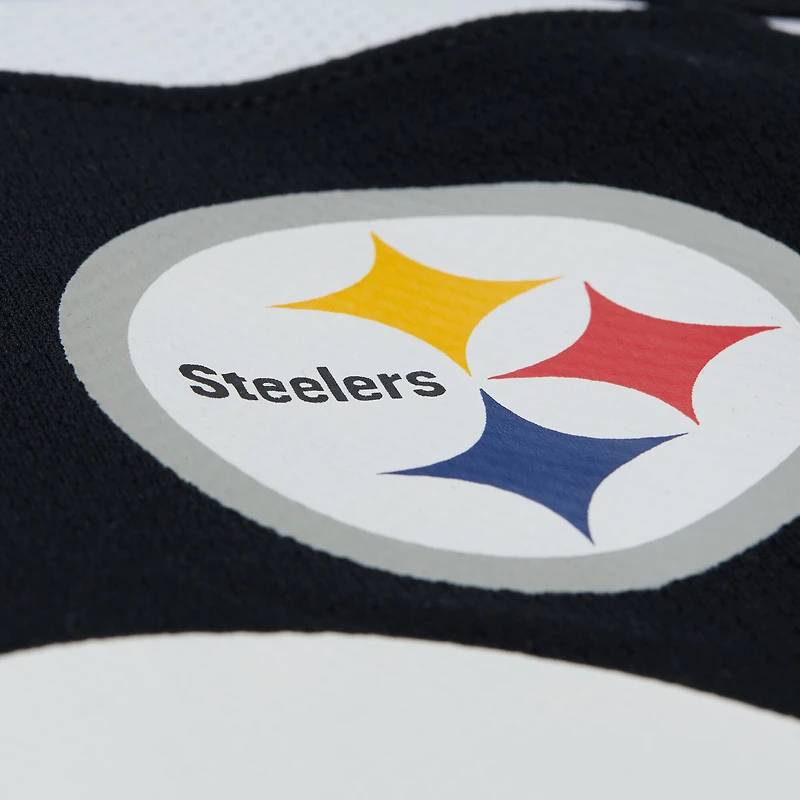Men's Mitchell & Ness Troy Polamalu Black Pittsburgh Steelers Maxxed Out Fashion Hockey Jersey