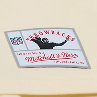 T-shirt Mitchell & Ness Troy Polamalu crème Pittsburgh Steelers Sandman avec nom et numéro pour homme