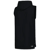 Men's MSX by Michael Strahan Black Pittsburgh Steelers Captain Sleeveless Hoodie T-Shirt