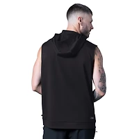 Sweat à capuche sans manches noir MSX by Michael Strahan des Pittsburgh Steelers Tri-Blend Rebound pour homme
