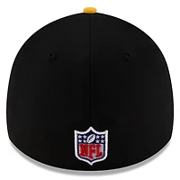 Casquette New Era 39THIRTY Flex noire/dorée pour homme des Pittsburgh Steelers, draft NFL 2025