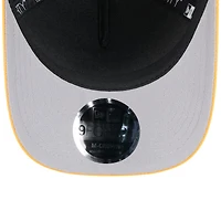 Casquette ajustable New Era 9FORTY M-Crown A-Frame noire/dorée pour homme, édition 2025 de la NFL des Pittsburgh Steelers