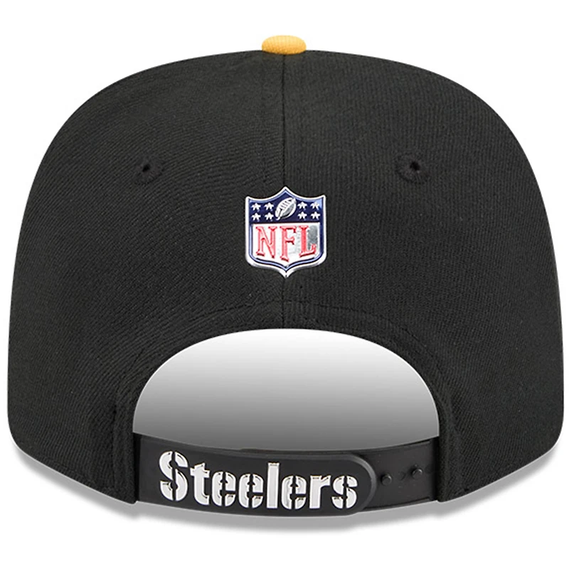 Men's New Era  Black/Gold Pittsburgh Steelers 2026 NFL Draft 9SEVENTY Adjustable Hat