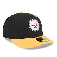 Men's New Era  Black/Gold Pittsburgh Steelers 2026 NFL Draft Pre-Curved 59FIFTY Fitted Hat