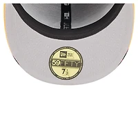Casquette ajustée New Era Break 59FIFTY noire/dorée pour homme des Pittsburgh Steelers