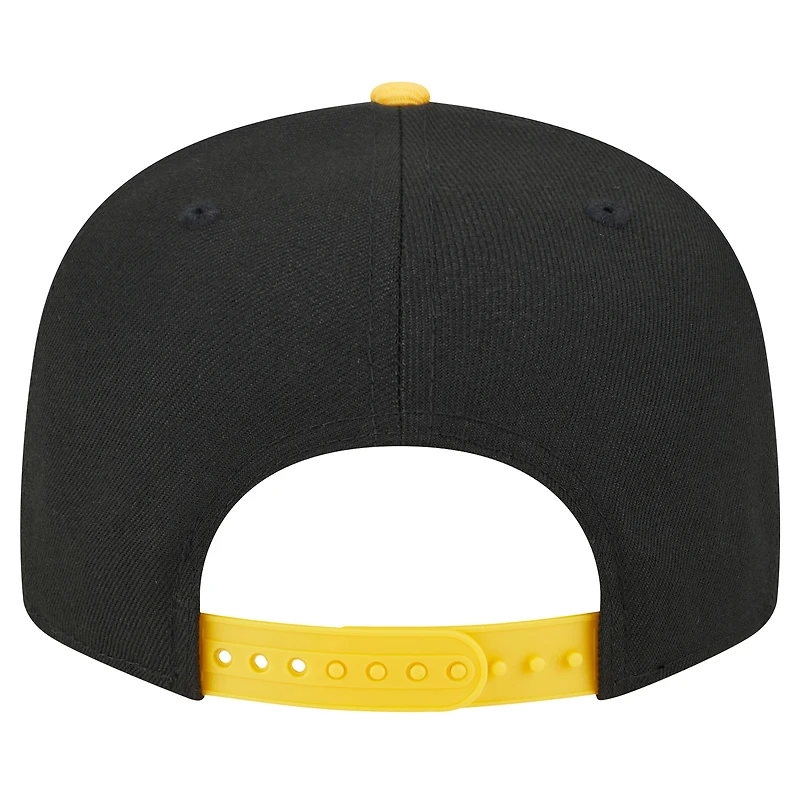 Casquette Snapback 9FIFTY de l'équipe des Pittsburgh Steelers New Era pour hommes, noir/or