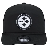 Casquette ajustable New Era 19TWENTY noire/blanche pour homme des Pittsburgh Steelers