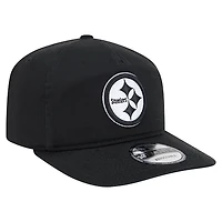 Casquette ajustable New Era 19TWENTY noire/blanche pour homme des Pittsburgh Steelers
