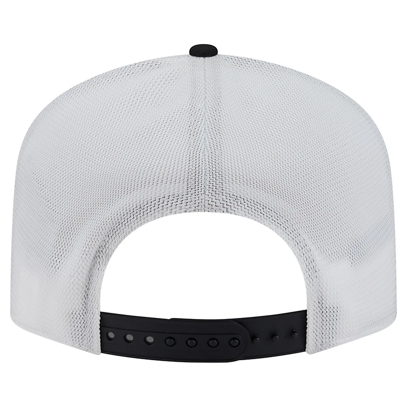 Men's New Era Black/White Pittsburgh Steelers Patch 19TWENTY Adjustable Hat