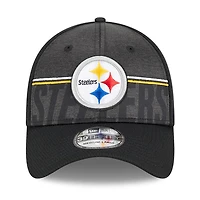 Men's New Era Black Pittsburgh Steelers 2023 NFL Training Camp 39THIRTY Flex Fit Hat