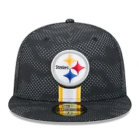 Casquette ajustée 59FIFTY Pittsburgh Steelers 2024 Sideline New Era noire pour hommes