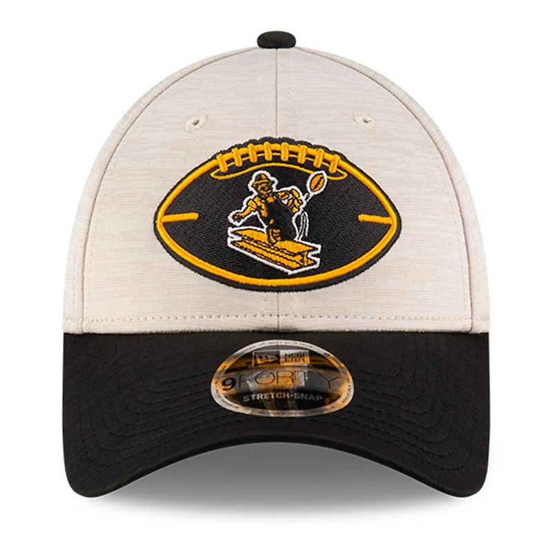 Men's New Era Black Pittsburgh Steelers 2024 Sideline 9FORTY Adjustable Hat