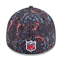 Casquette New Era noire Pittsburgh Steelers 2025 NFL Crucial Catch 39THIRTY Flex pour homme