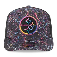Casquette ajustable 9SEVENTY NFL Crucial Catch 2025 des Pittsburgh Steelers de New Era pour homme, noire