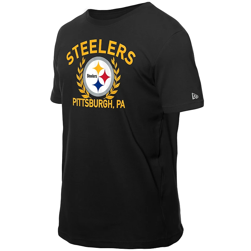 Men's New Era Black Pittsburgh Steelers 2025 NFL Draft T-Shirt