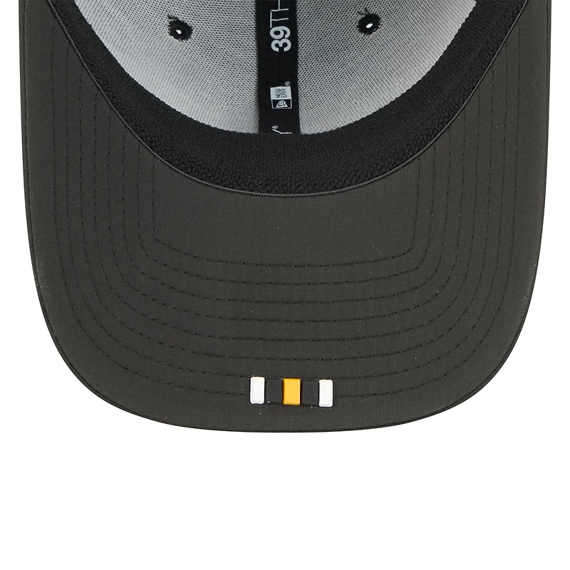 Casquette New Era noire 39THIRTY Flex des Pittsburgh Steelers 2025 pour homme