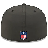Men's New Era Black Pittsburgh Steelers 2025 Sideline 59FIFTY Fitted Hat