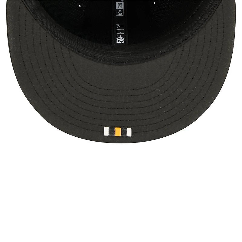 Men's New Era Black Pittsburgh Steelers 2025 Sideline 59FIFTY Fitted Hat