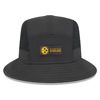 Bob noir New Era pour homme des Pittsburgh Steelers 2025 Sideline