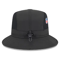 Men's New Era Black Pittsburgh Steelers 2025 Sideline  Bucket Hat