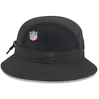 Men's New Era Black Pittsburgh Steelers 2025 Sideline  Bucket Hat
