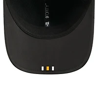 Casquette ajustable noire New Era 9FORTY Sideline des Pittsburgh Steelers 2025 pour homme