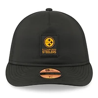 Casquette ajustée New Era noire Pittsburgh Steelers 2025 Sideline Retro Crown 59FIFTY pour homme
