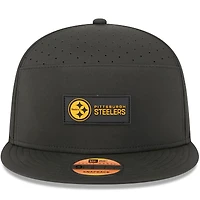 Casquette snapback 9FIFTY noire New Era Pittsburgh Steelers 2025 pour homme