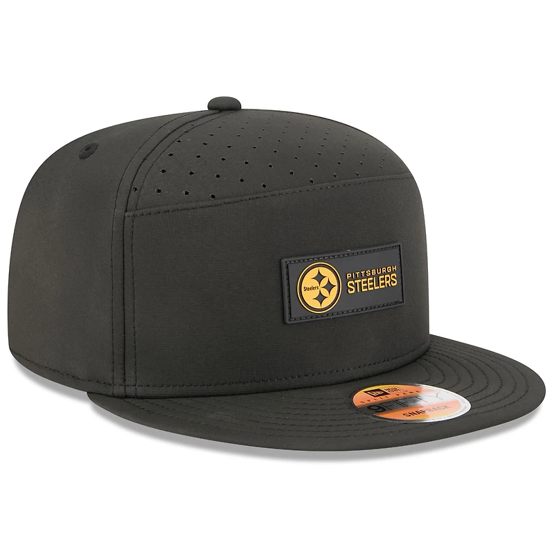 Casquette snapback 9FIFTY noire New Era Pittsburgh Steelers 2025 pour homme