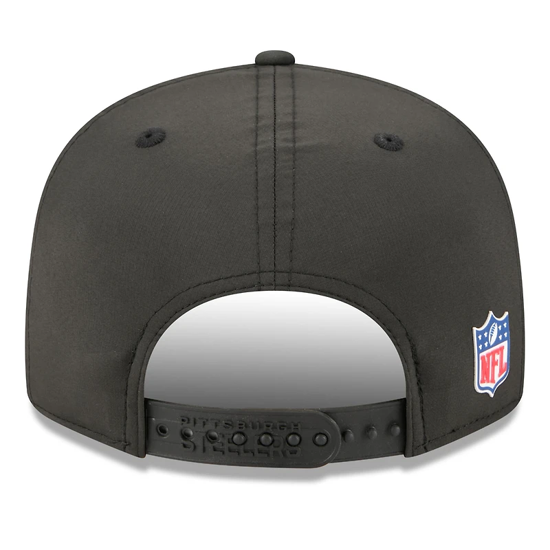 Casquette snapback 9FIFTY noire New Era Pittsburgh Steelers 2025 pour homme