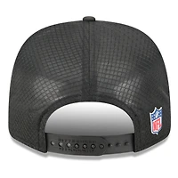 Casquette ajustable noire New Era Pittsburgh Steelers 2025 Sideline Throwback 9SEVENTY Trucker pour homme