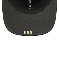 Casquette ajustable noire New Era Pittsburgh Steelers 2025 Sideline Throwback 9SEVENTY Trucker pour homme