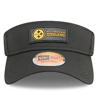 Men's New Era Black Pittsburgh Steelers 2025 Sideline  Visor
