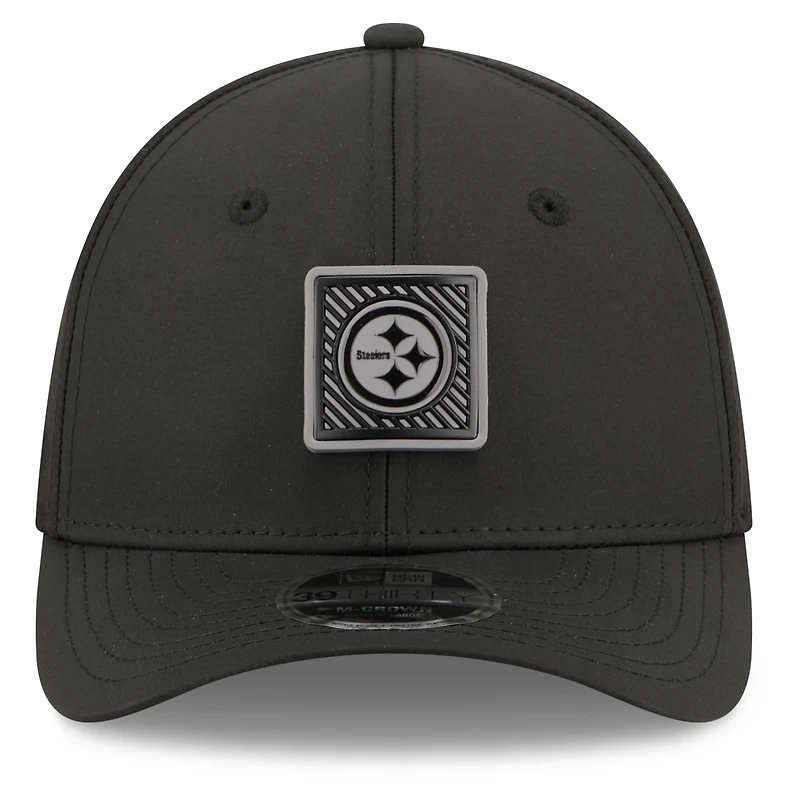 Men's New Era Black Pittsburgh Steelers 2026 NFL Training Camp 39THIRTY Flex Hat