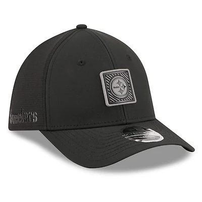Men's New Era Black Pittsburgh Steelers 2026 NFL Training Camp 39THIRTY Flex Hat